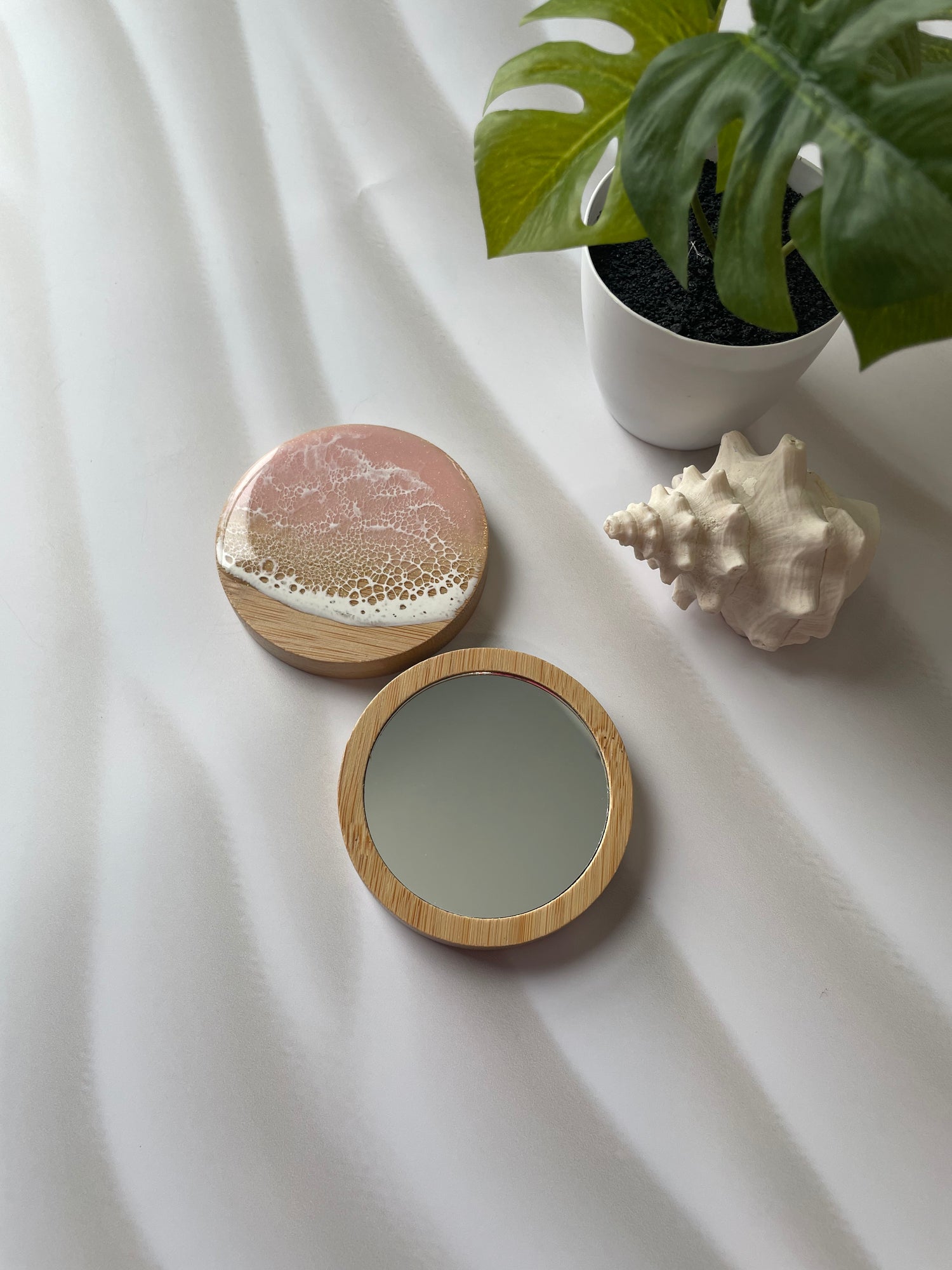 Compact Mirror - Bamboo - Art By Taura