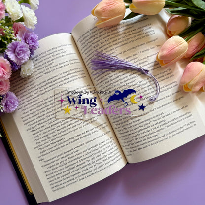 Emotionally Attached to Wing Leaders Acrylic Bookmark - Art By Taura