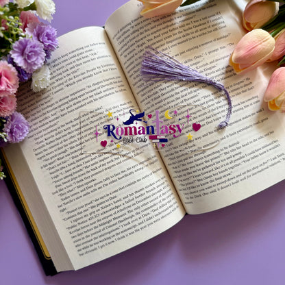 Romantasy Book Club Acrylic Bookmark - Art By Taura