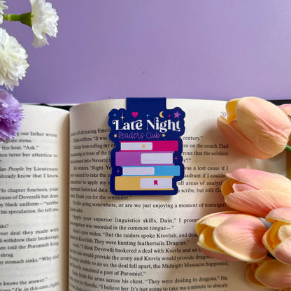 Late Night Readers Club Magnetic Bookmark - Art By Taura
