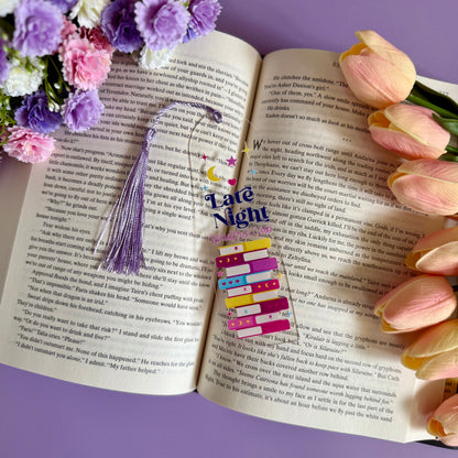 Late Night Readers Club Acrylic Bookmark - Art By Taura