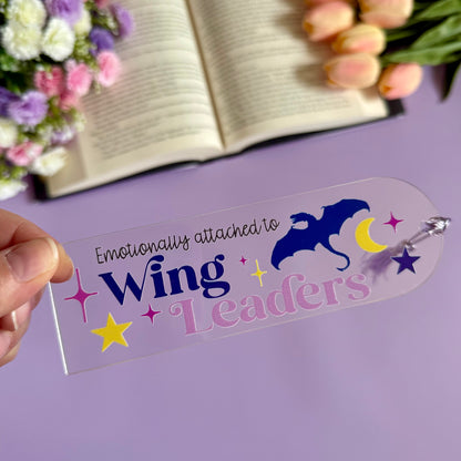 Emotionally Attached to Wing Leaders Acrylic Bookmark - Art By Taura