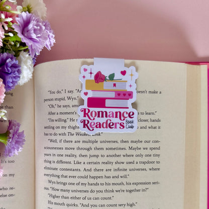Romance Readers Book Club Magnetic Bookmark - Art By Taura