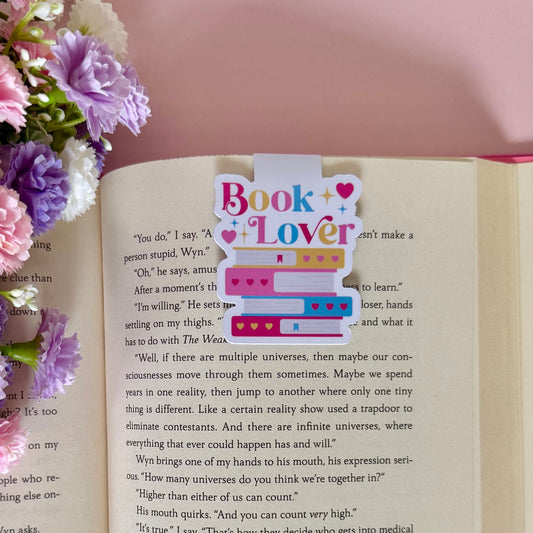 Book Lover Magnetic Bookmark - Art By Taura