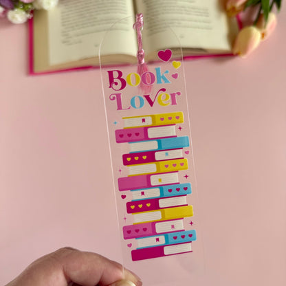 Book Lover Acrylic Bookmark - Art By Taura