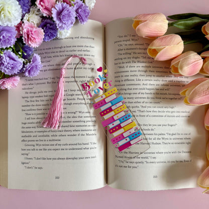 Book Lover Acrylic Bookmark - Art By Taura