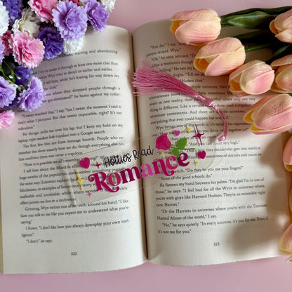 Hotties Read Romance Acrylic Bookmark - Art By Taura
