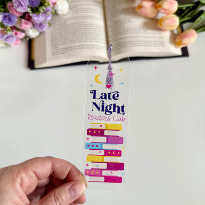 Late Night Readers Club Acrylic Bookmark - Art By Taura
