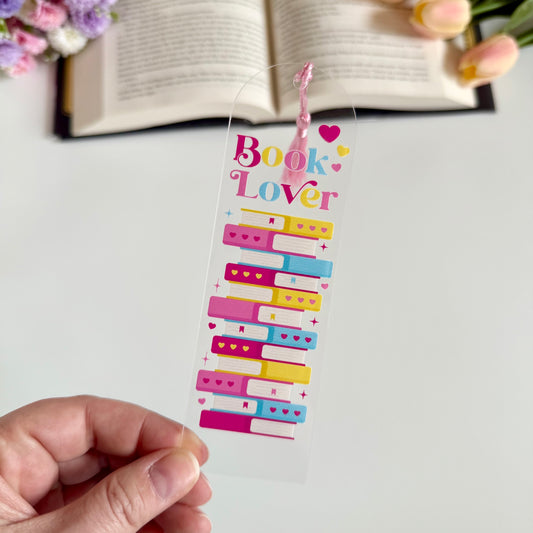 Book Lover Acrylic Bookmark