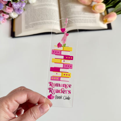 Romance Readers Book Club Acrylic Bookmark - Art By Taura