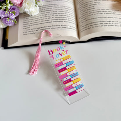 Book Lover Acrylic Bookmark - Art By Taura