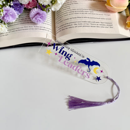 Emotionally Attached to Wing Leaders Acrylic Bookmark - Art By Taura