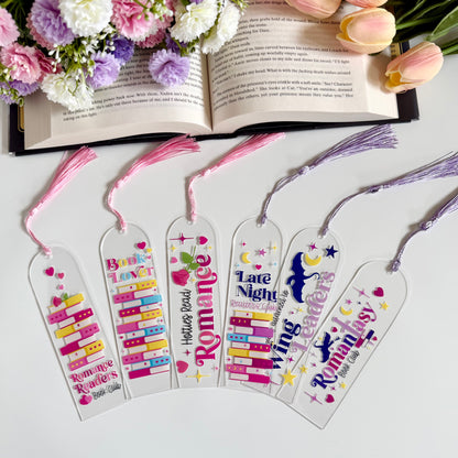 Romantasy Book Club Acrylic Bookmark - Art By Taura