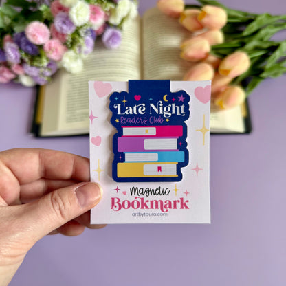 Late Night Readers Club Magnetic Bookmark - Art By Taura