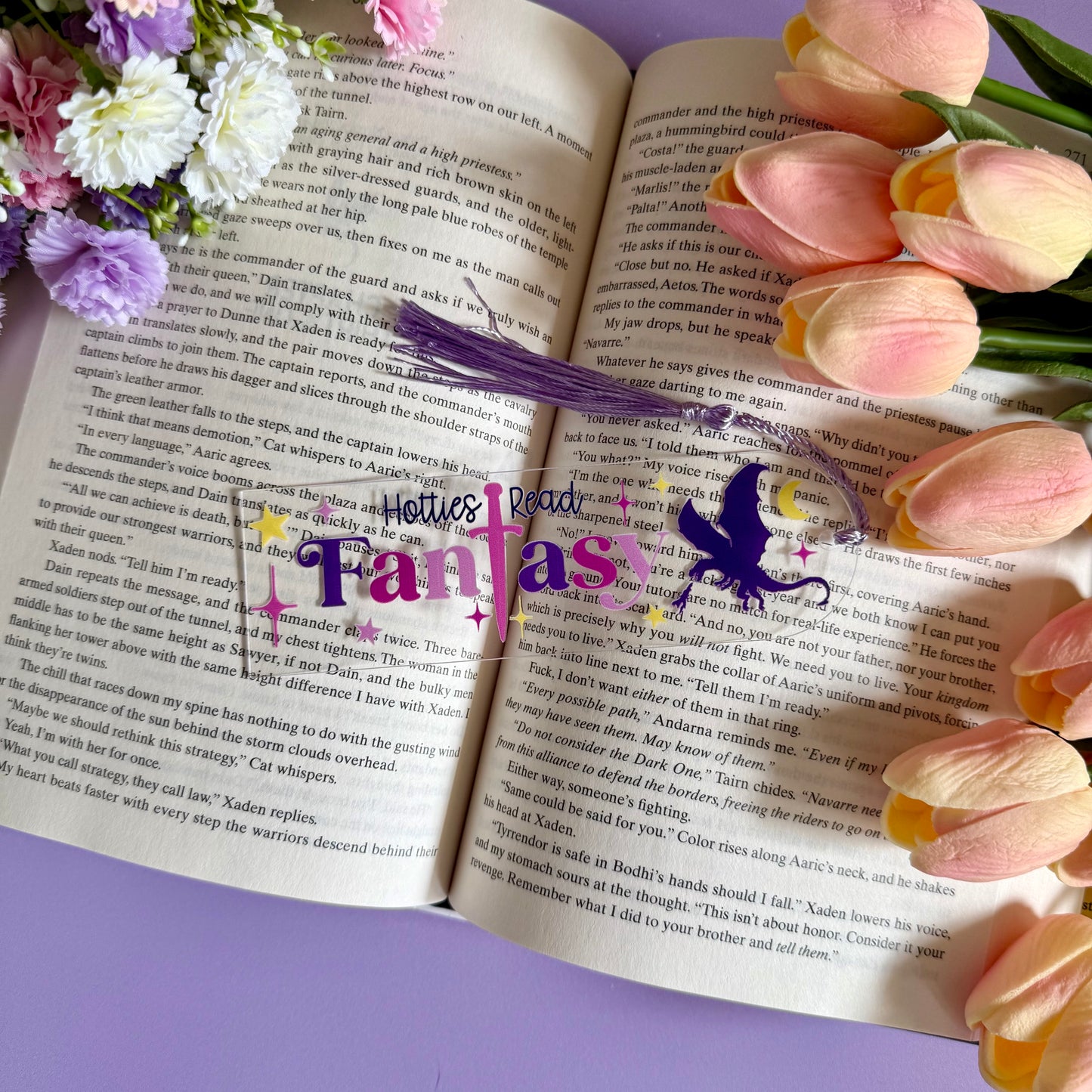 Hotties Read Fantasy Acrylic Bookmark