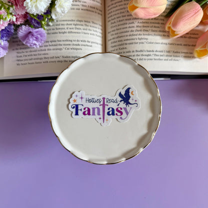 Hotties Read Fantasy Vinyl Sticker - Art By Taura