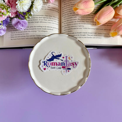 Romantasy Book Club Vinyl Sticker - Art By Taura