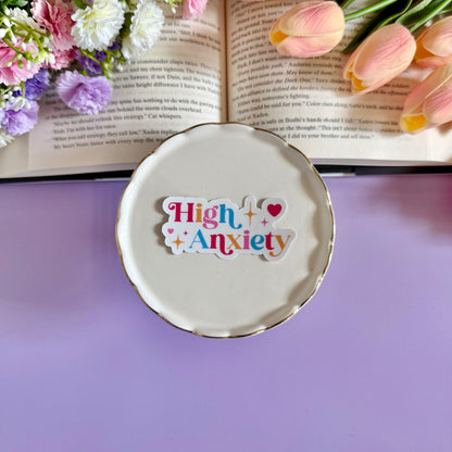 High Anxiety Vinyl Sticker - Art By Taura
