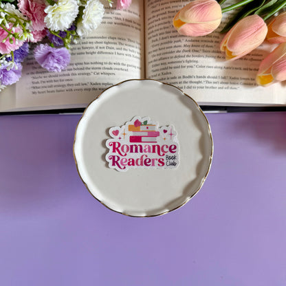 Romance Readers Book Club Vinyl Sticker - Art By Taura