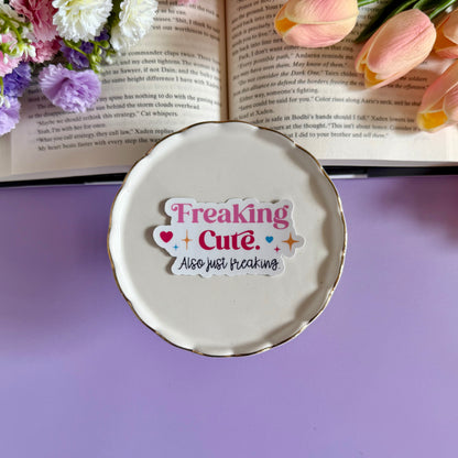 Freaking Cute Vinyl Sticker - Art By Taura