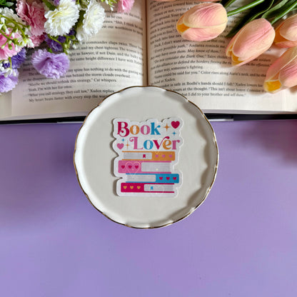 Book Lover Vinyl Sticker - Art By Taura