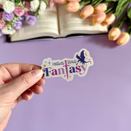 Hotties Read Fantasy Vinyl Sticker - Art By Taura