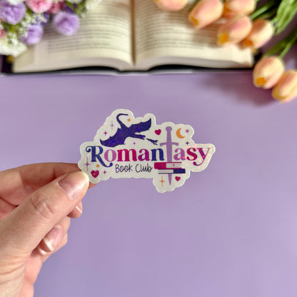 Romantasy Book Club Vinyl Sticker - Art By Taura