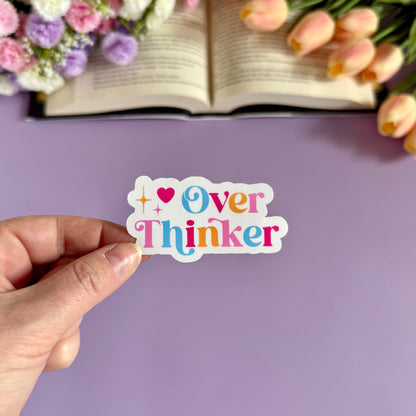 Overthinker Vinyl Sticker - Art By Taura