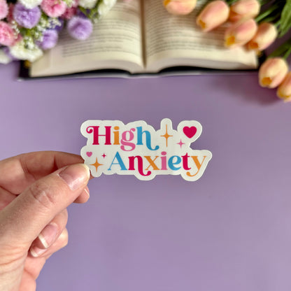 High Anxiety Vinyl Sticker - Art By Taura