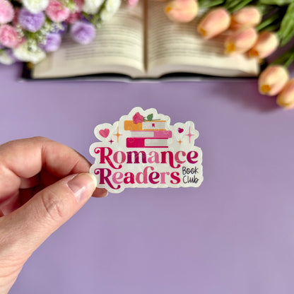 Romance Readers Book Club Vinyl Sticker - Art By Taura