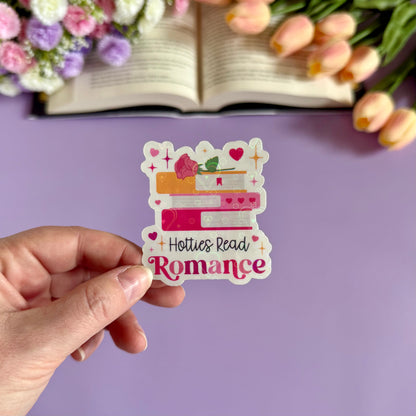 Hotties Read Romance Vinyl Sticker - Art By Taura