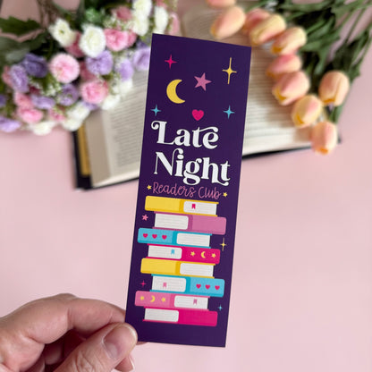 Late Night Readers Club Soft Touch Bookmark - Art By Taura