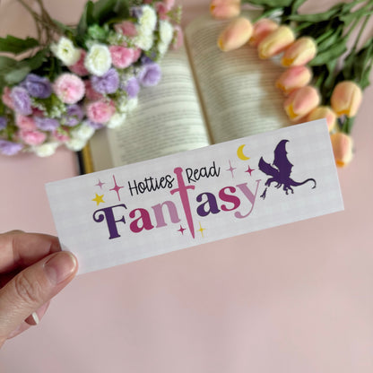 Hotties Read Fantasy Soft Touch Bookmark - Art By Taura