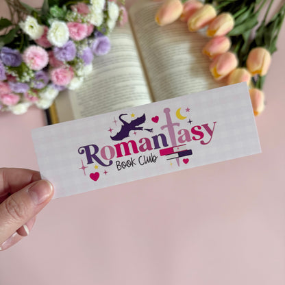 Romantasy Book Club Soft Touch Bookmark - Art By Taura