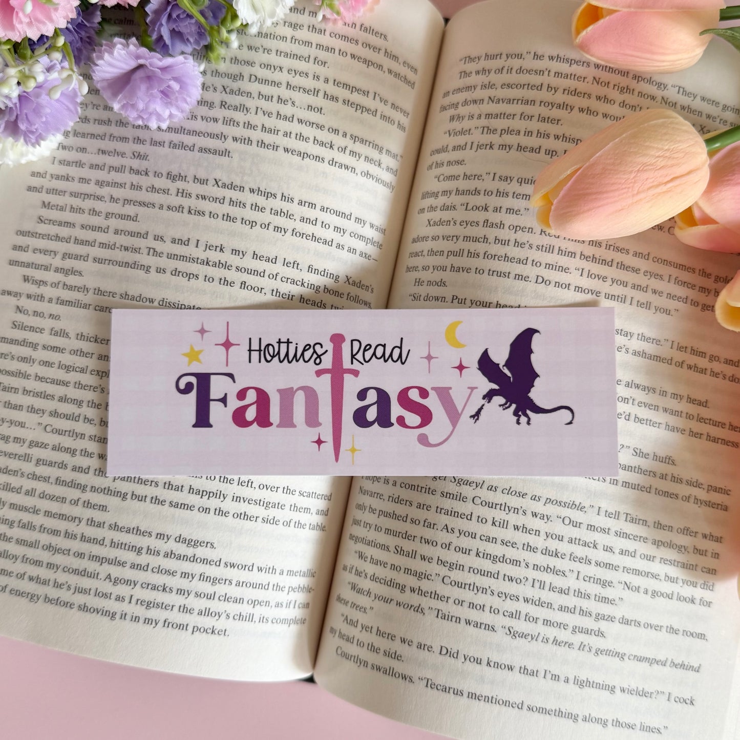 Hotties Read Fantasy Soft Touch Bookmark