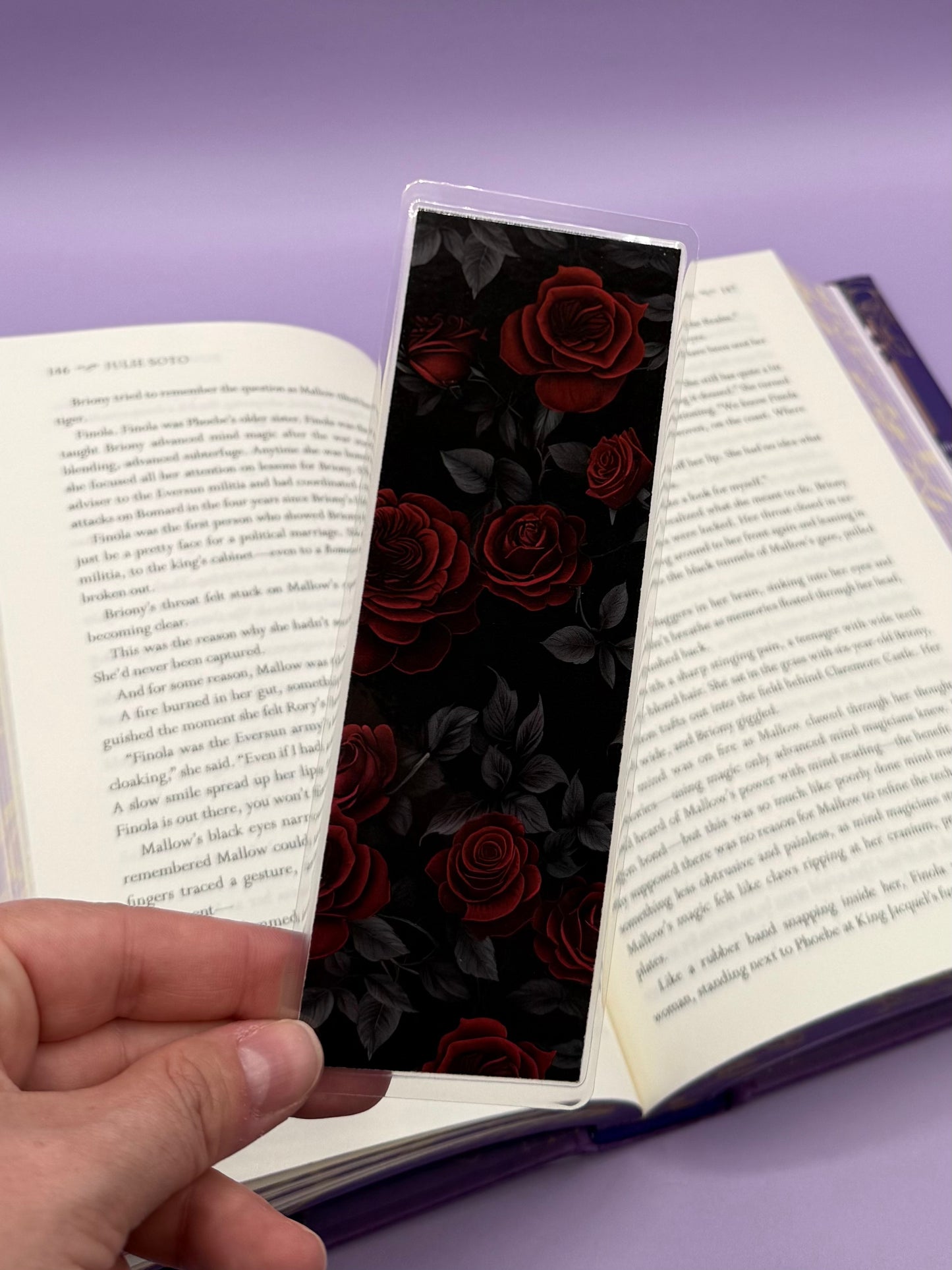 Card Deck-Roses Double Sided Bookmark - Art By Taura