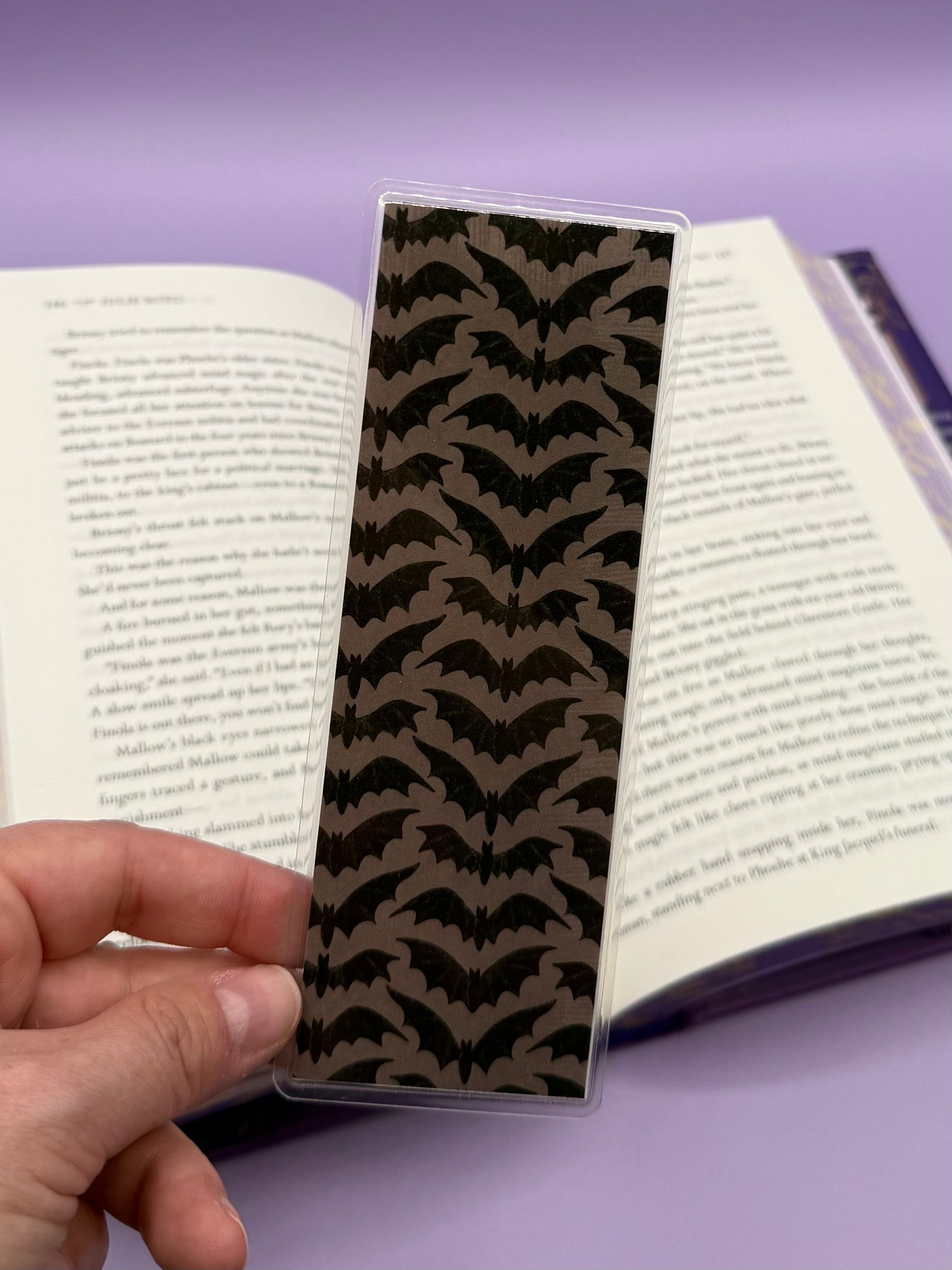 Pin Strip-Bats Double Sided Bookmark - Art By Taura