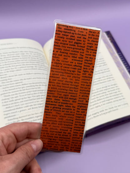 Pumpkin-Type Double Sided Bookmark - Art By Taura