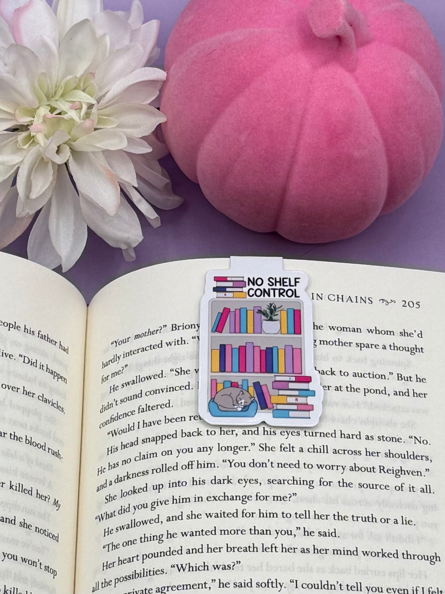 No Shelf Control Magnetic Bookmark - Art By Taura