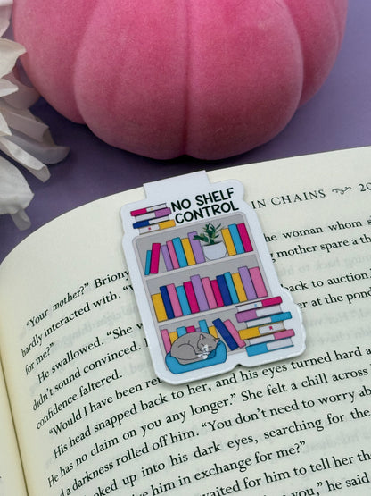 No Shelf Control Magnetic Bookmark - Art By Taura
