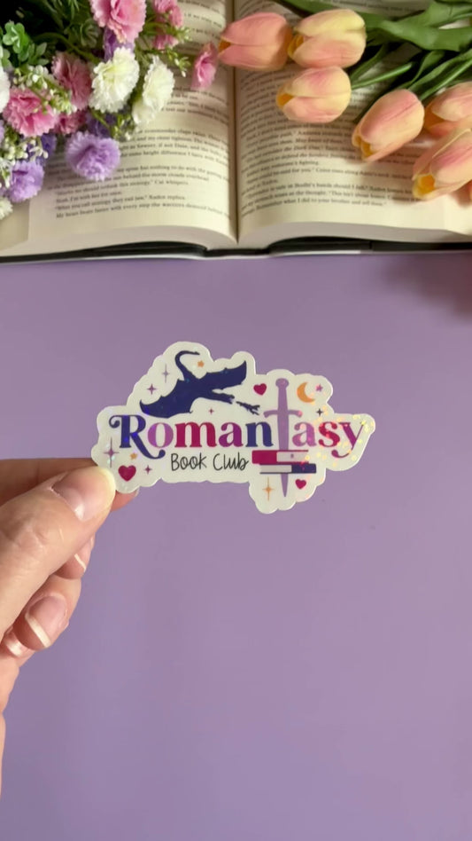 Romantasy Book Club Vinyl Sticker