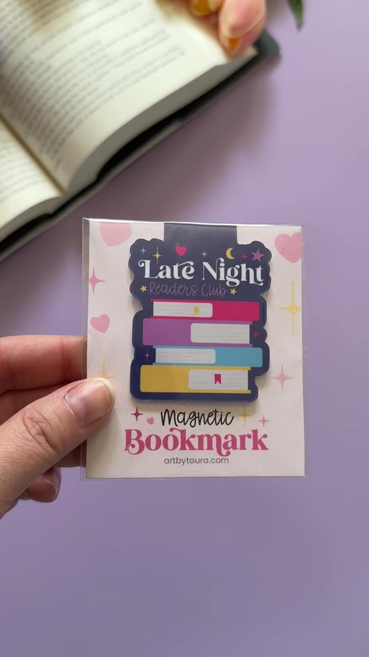 Late Night Readers Club Magnetic Bookmark