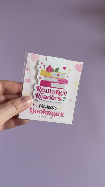 Romance Readers Book Club Magnetic Bookmark