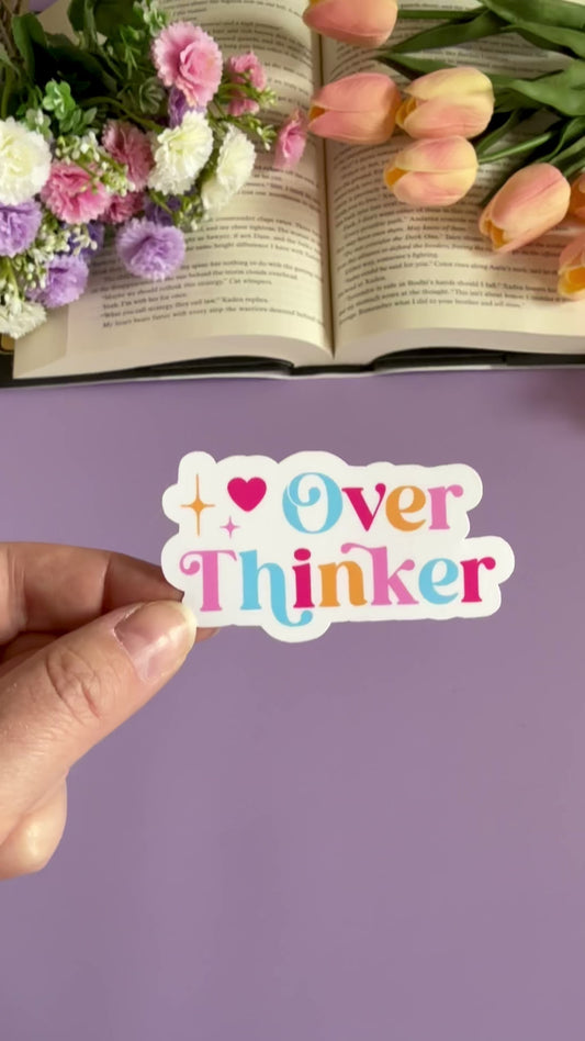 Overthinker Vinyl Sticker