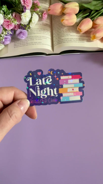 Late Night Readers Club Vinyl Sticker