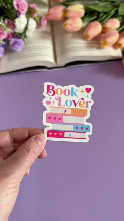 Book Lover Vinyl Sticker