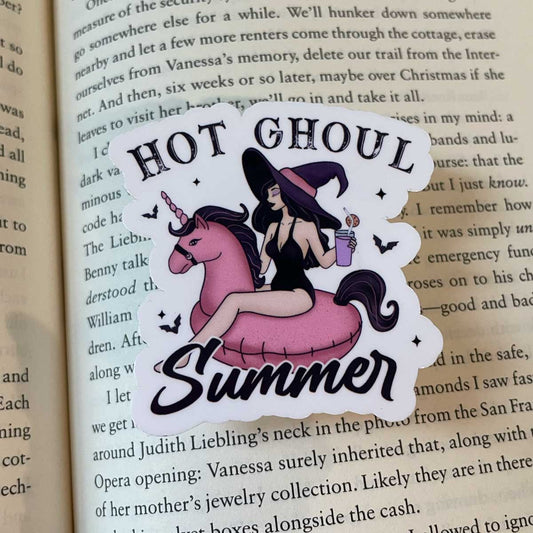 Hot Ghoul Summer Vinyl Sticker - Art By Taura